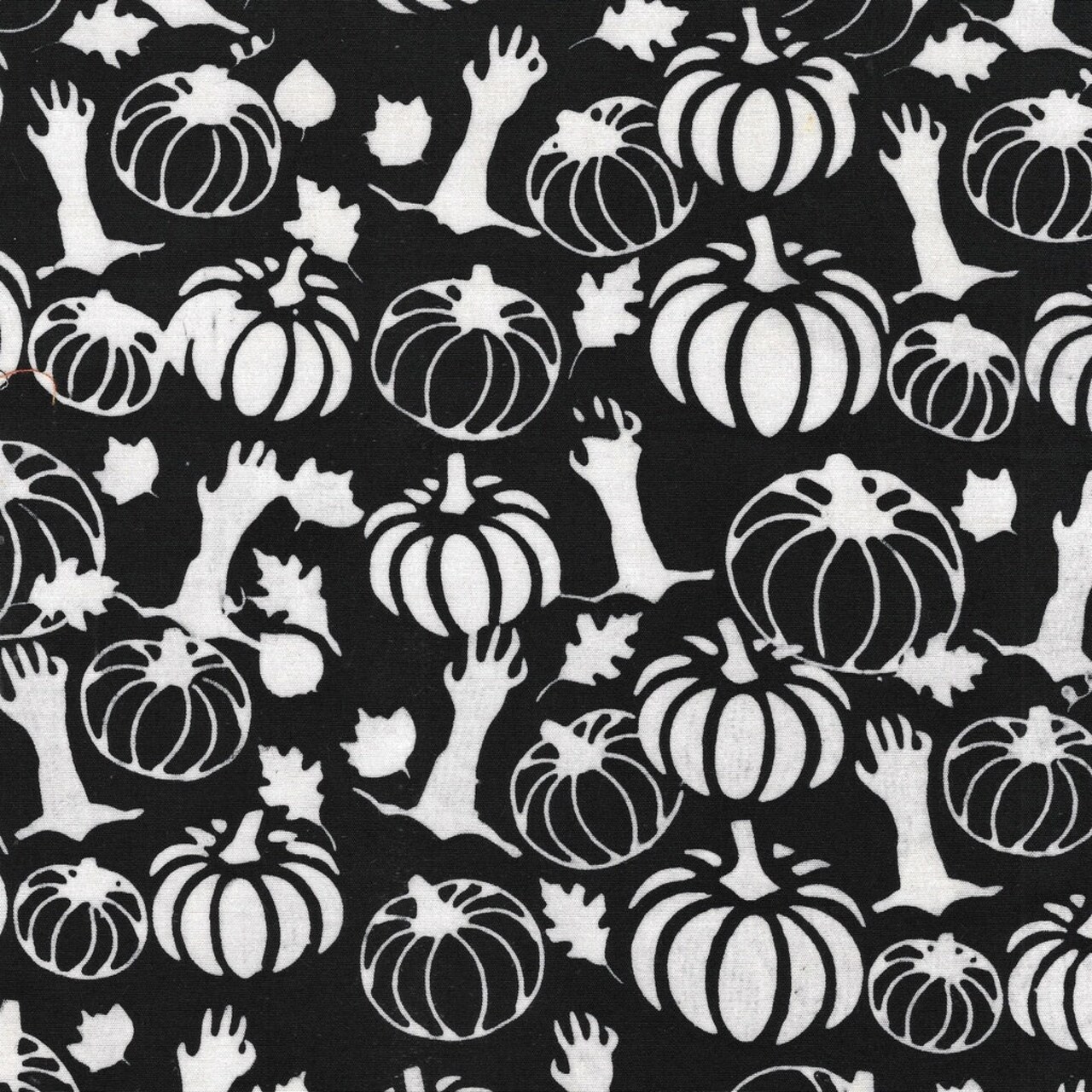 Fabric Lumin Black Hands and Pumpkins Spooktacular Island Batiks by the Quarter Yard 122462702